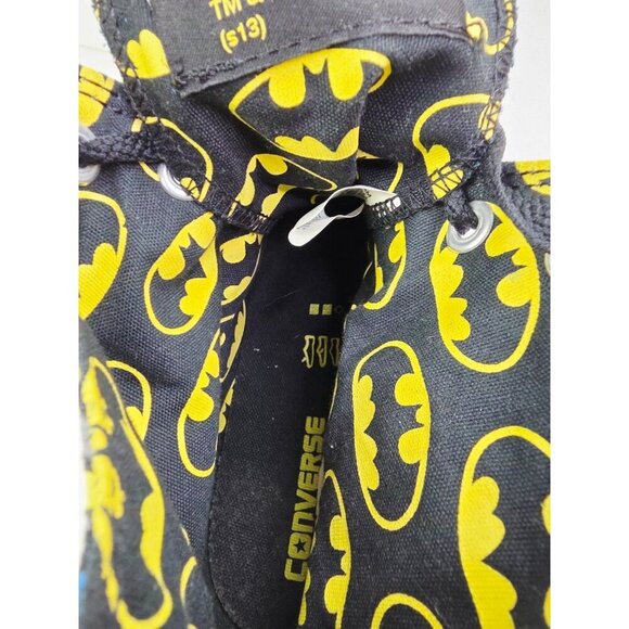 Converse All Star Chuck Taylors Size 13 Mens or 15 Women Batman Hi Lace Sneakers - Picture 8 of 12